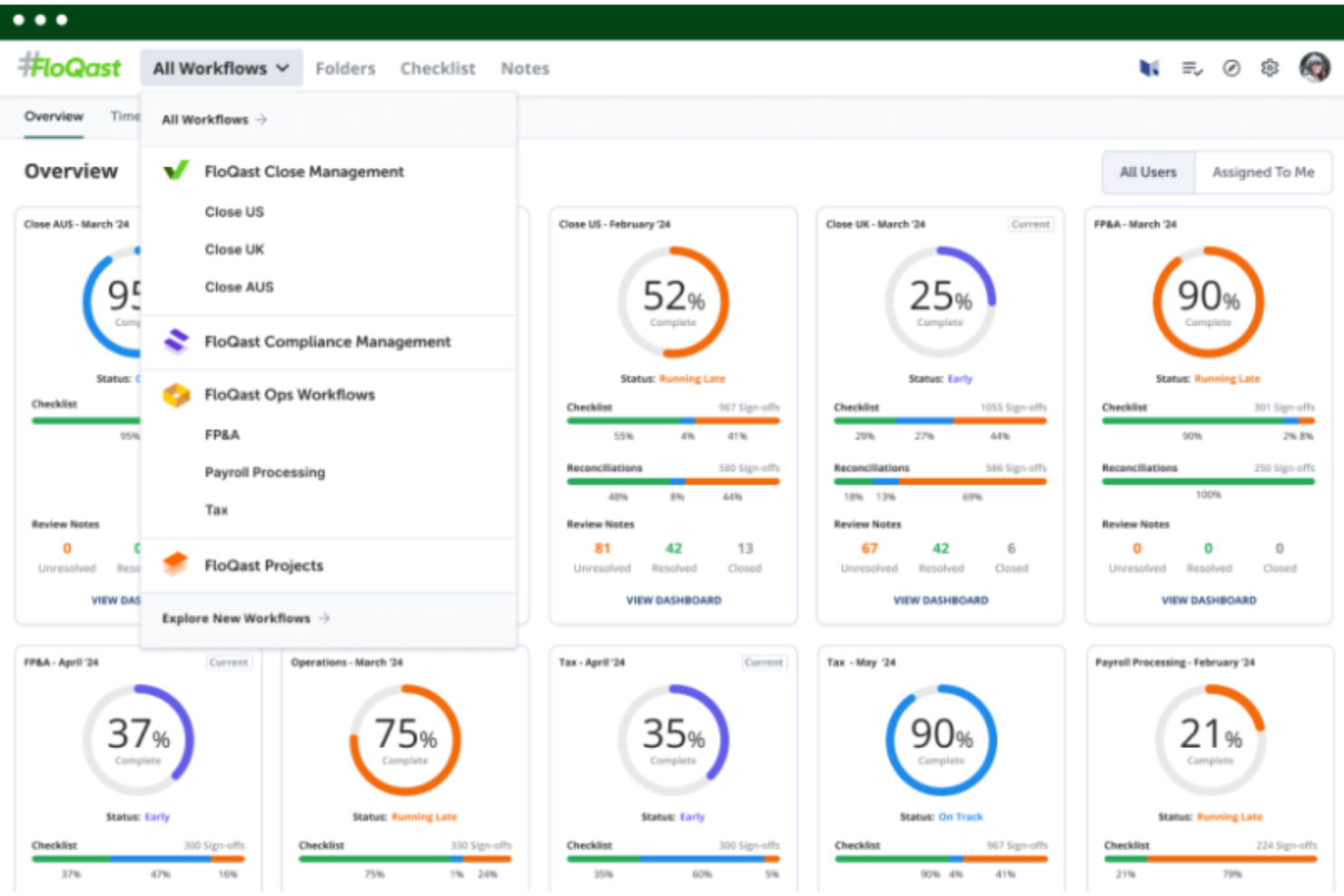 FloQast screenshot - 15 Meilleurs Logiciels de Comptabilité d’Entreprise Passés en Revue en 2026