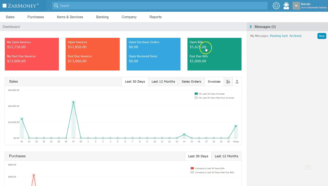 ZarMoney screenshot - 13 Beste Buchhaltungssoftware für Medien und Zeitungen im Test 2026