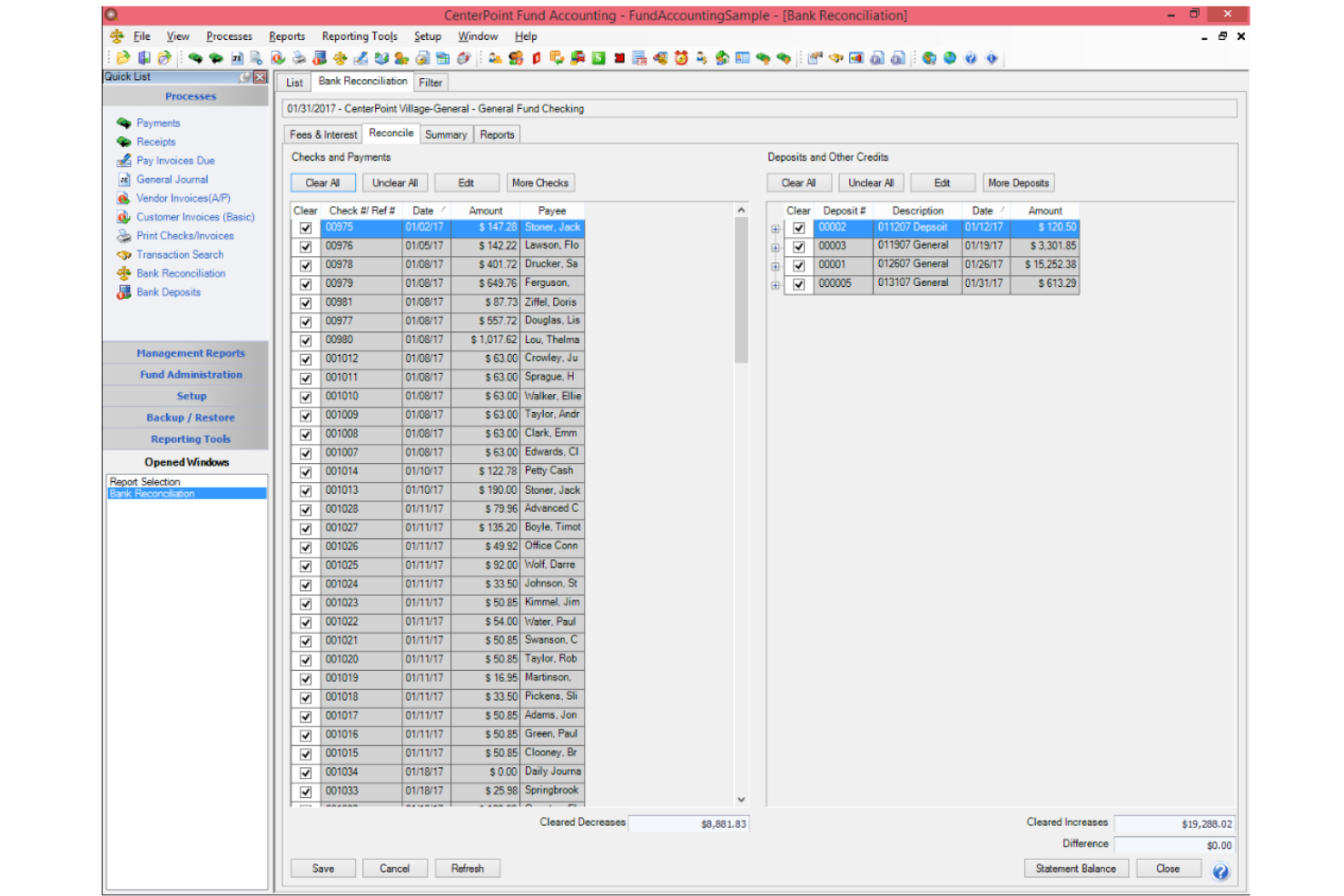 CenterPoint Fund Accounting screenshot - 10 meilleurs logiciels de comptabilité des fonds évalués en 2026