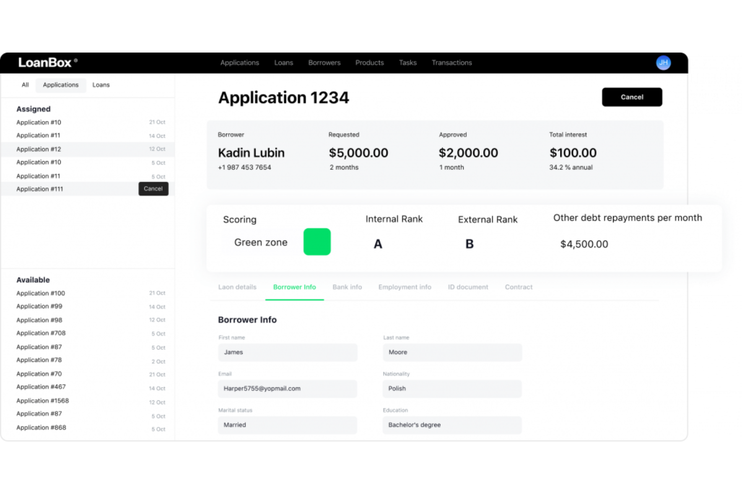 HES LoanBox screenshot - 30 Beste Kreditverwaltungssoftware im Test 2026