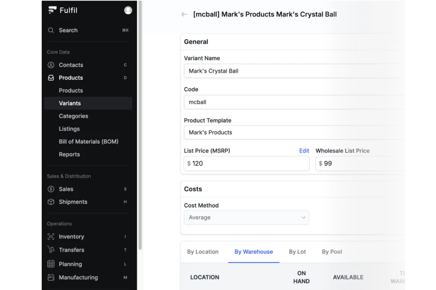 Fulfil screenshot - 25 Meilleurs Logiciels de Comptabilité des Stocks Évalués en 2026