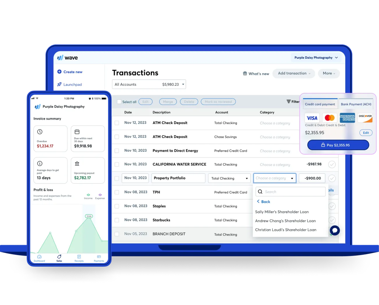 Wave screenshot - 10 Meilleurs Logiciels de Gestion de Facturation Passés en Revue en 2026
