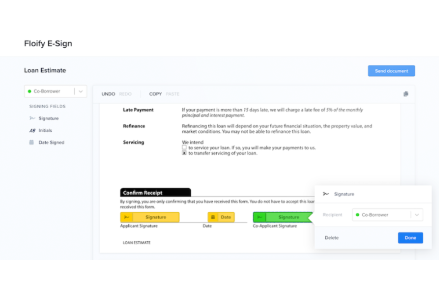 Floify screenshot - Les 10 meilleurs logiciels d’octroi de prêts évalués en 2026