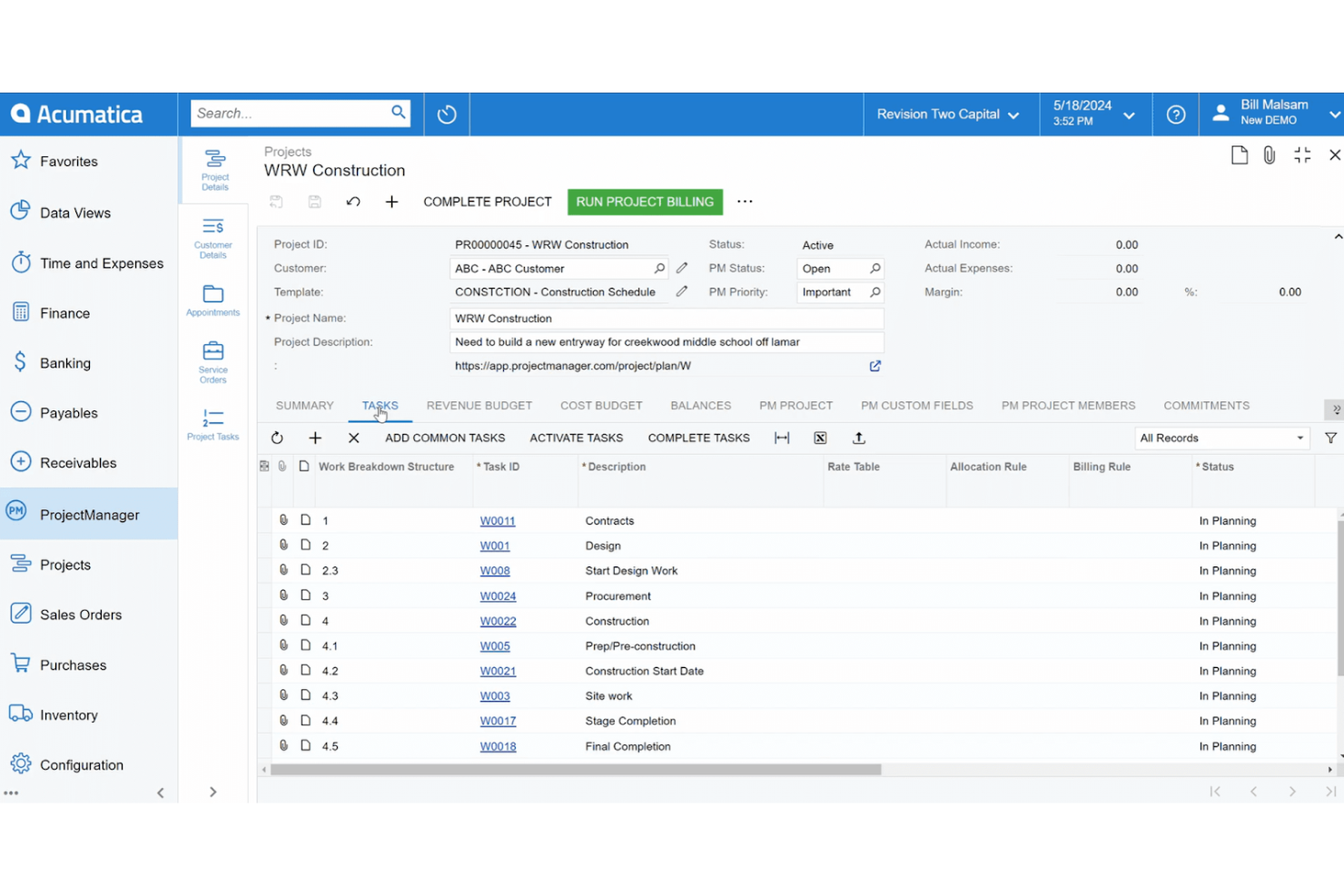 Acumatica screenshot - Die 10 besten Buchhaltungssoftwares für mittelständische Unternehmen im Jahr 2026