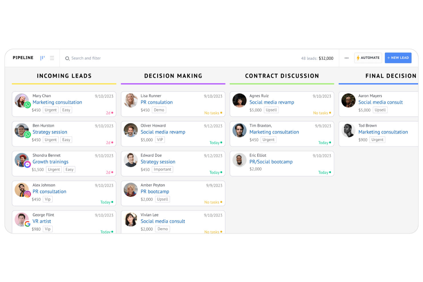 Kommo screenshot - 15 Beste Bitrix24 Alternativen für 2026