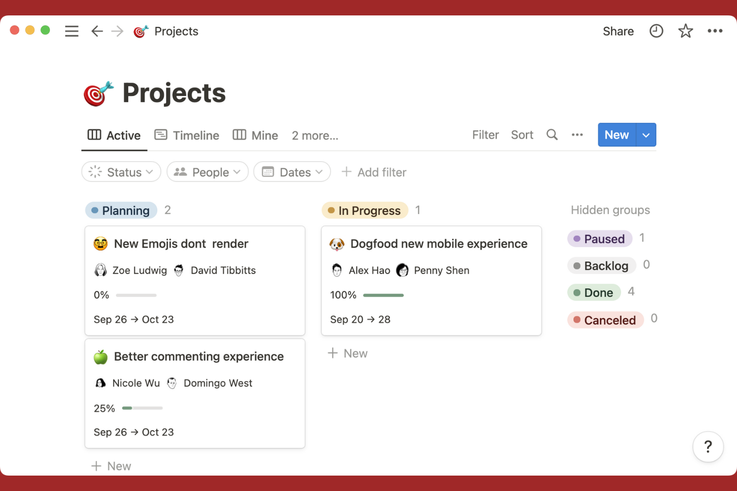Notion screenshot - 14 Smartsheet-Alternativen für 2026