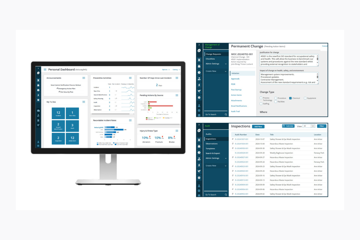VelocityEHS Risk Management screenshot - 12 Meilleurs Logiciels ESG Passés en Revue en 2026