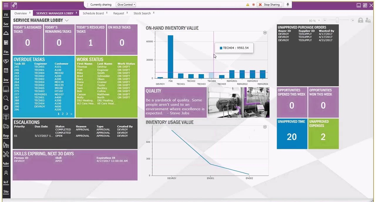 IFS screenshot - 12 Meilleurs Logiciels ERP pour la Logistique Passés en Revue en 2026