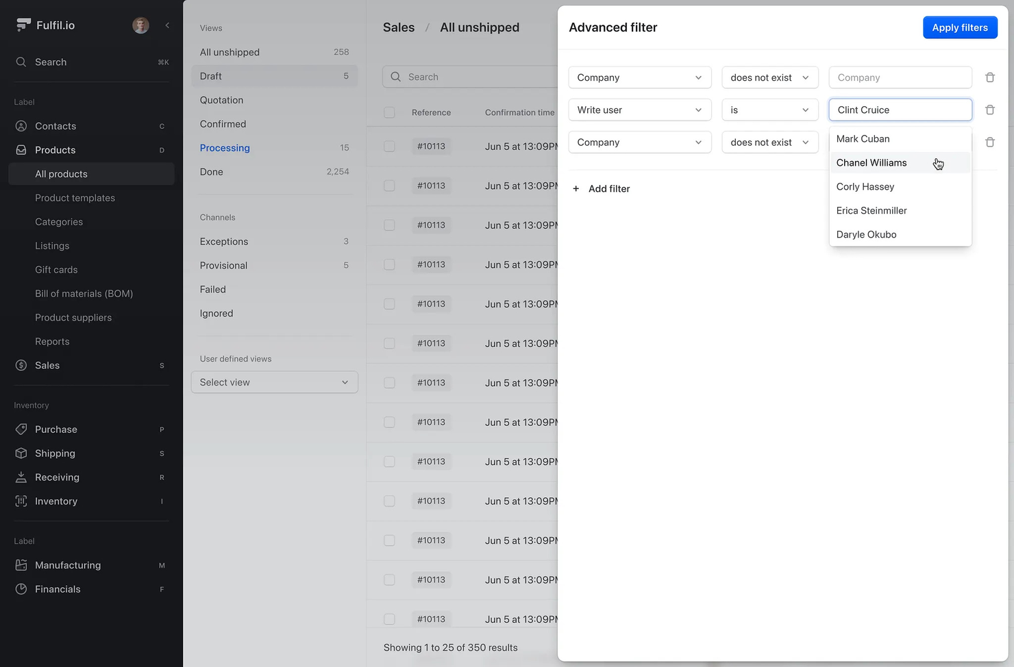 Fulfil.io screenshot - 15 Meilleurs Logiciels ERP IA Évalués en 2026
