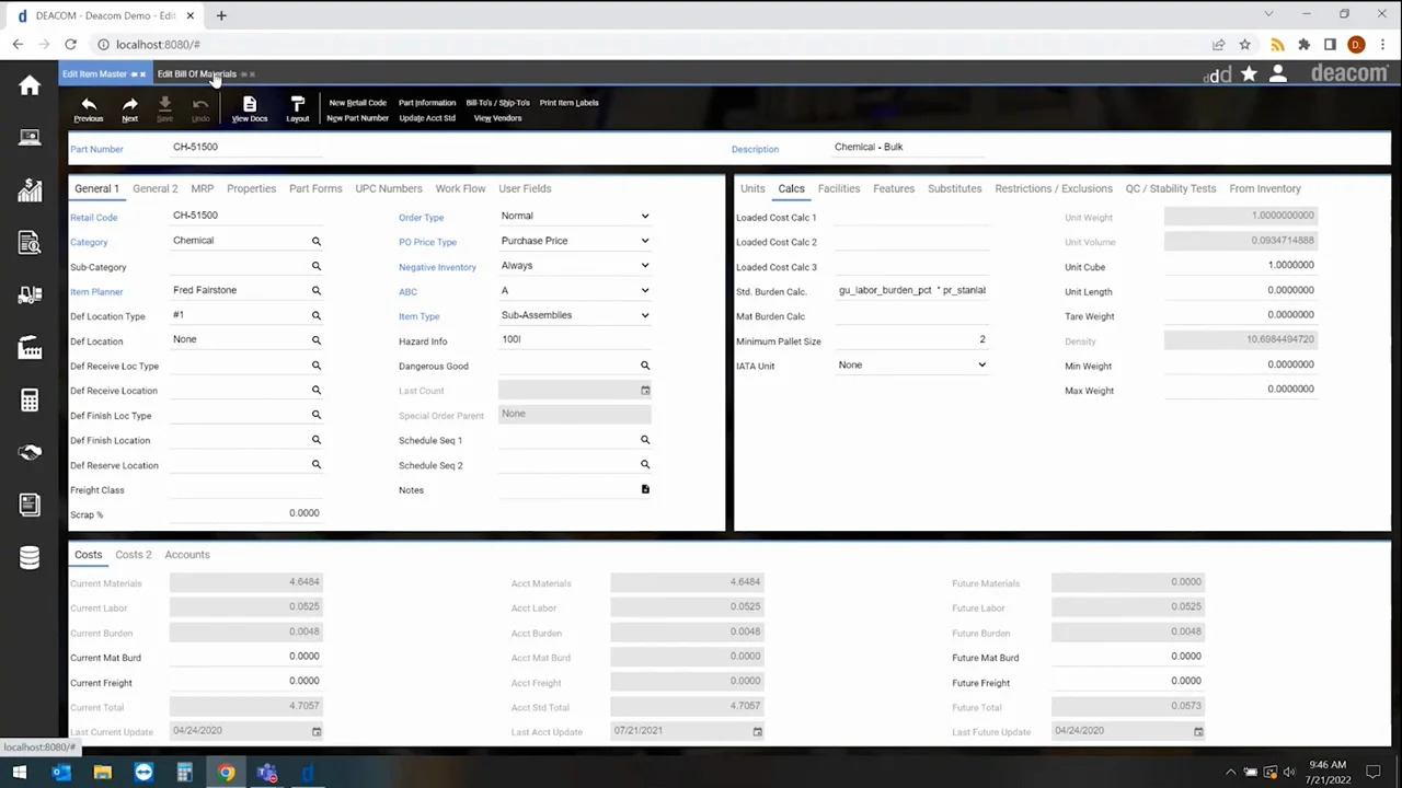 ECI Deacom screenshot - 5 Beste ERP-Pharma-Software im Jahr 2026 bewertet