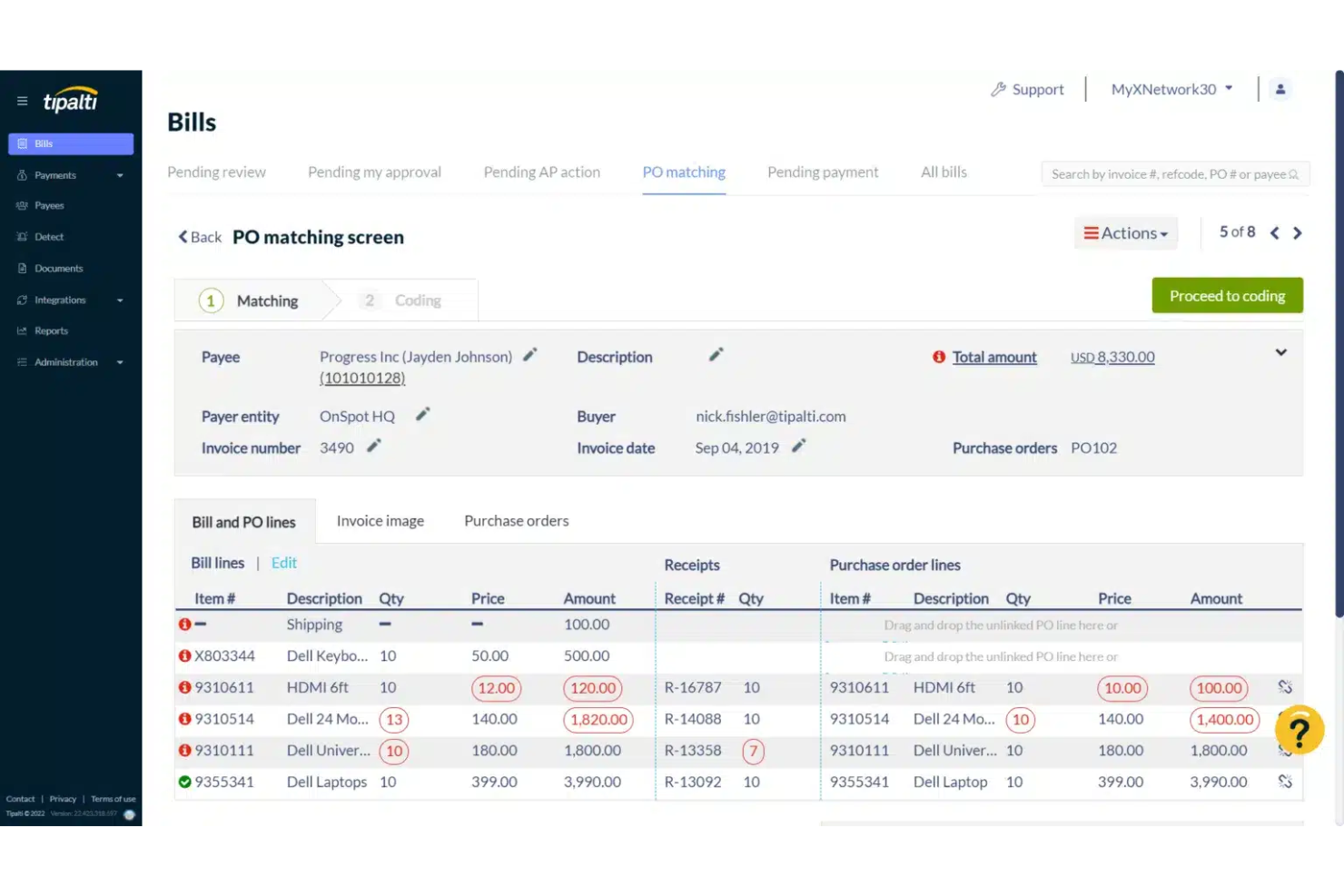 Tipalti screenshot - Les 10 meilleurs logiciels de comptabilité multi-entreprises évalués en 2026