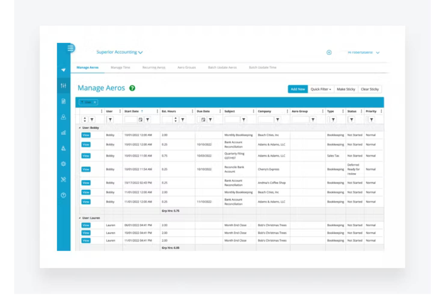Aero screenshot - Die 10 besten Softwarelösungen für das Management von Buchhaltungs-Workflows 2026