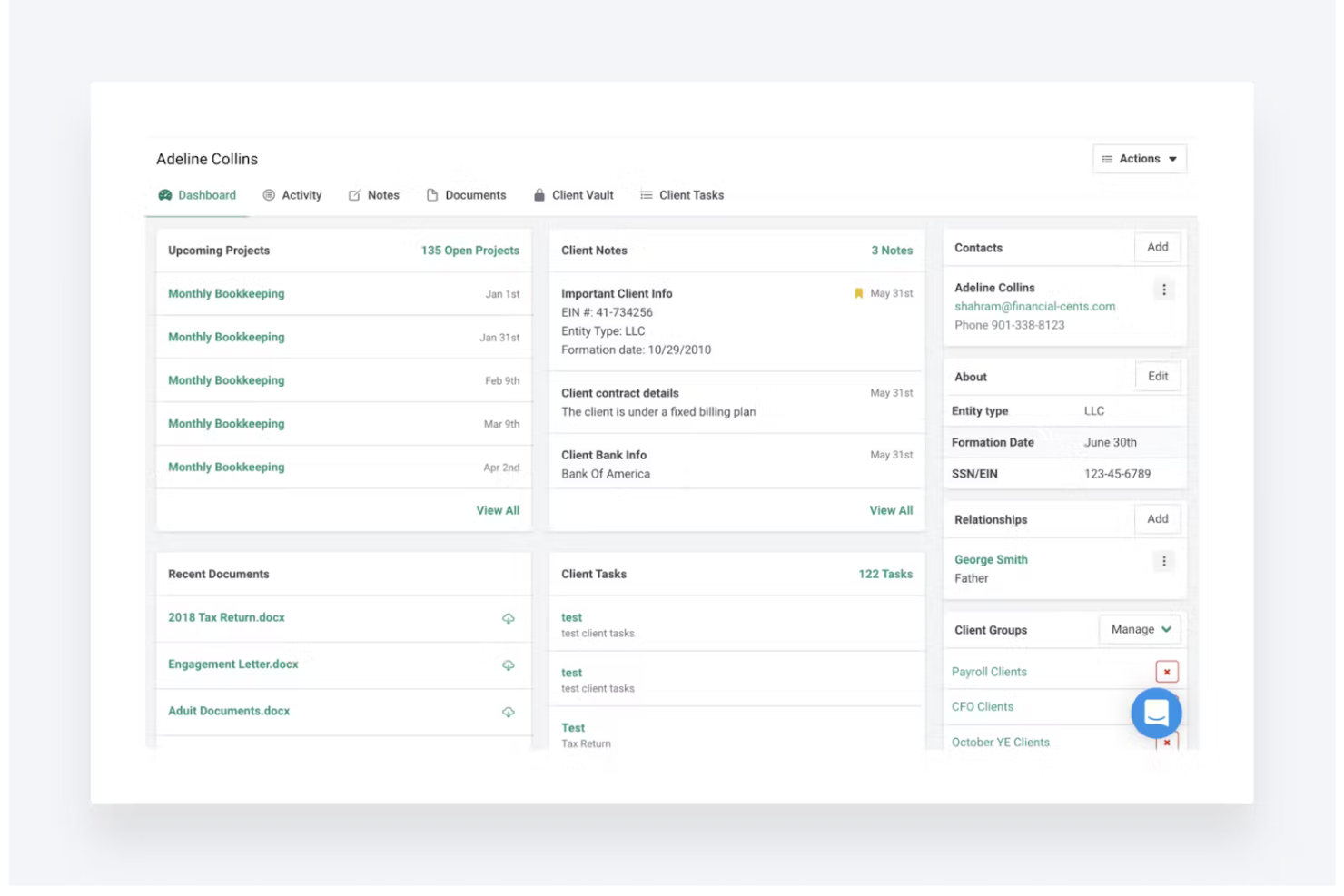 Financial Cents screenshot - Die 10 besten Softwarelösungen für das Management von Buchhaltungs-Workflows 2026