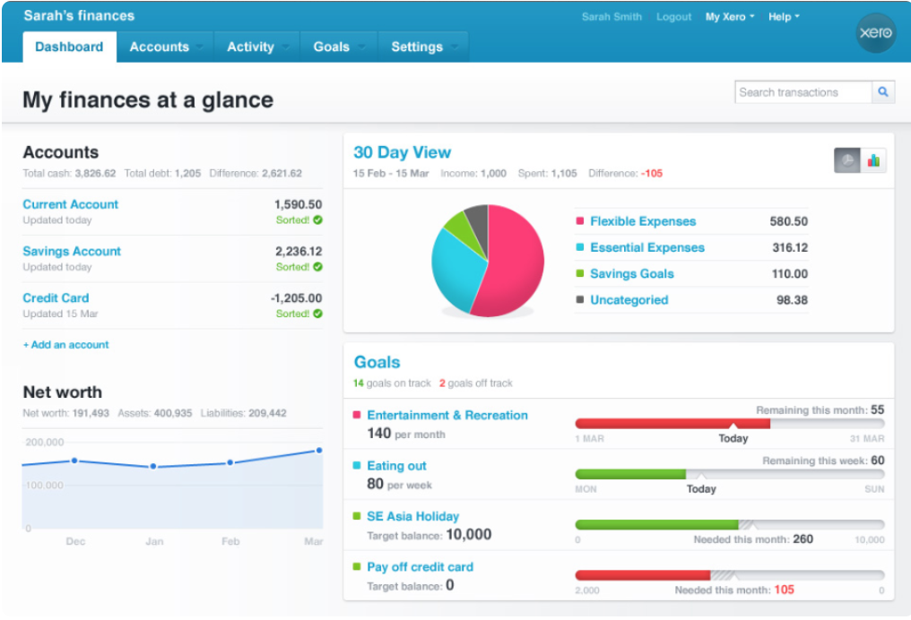 Xero screenshot - Les 10 meilleurs logiciels de comptabilité pour consultants en 2026