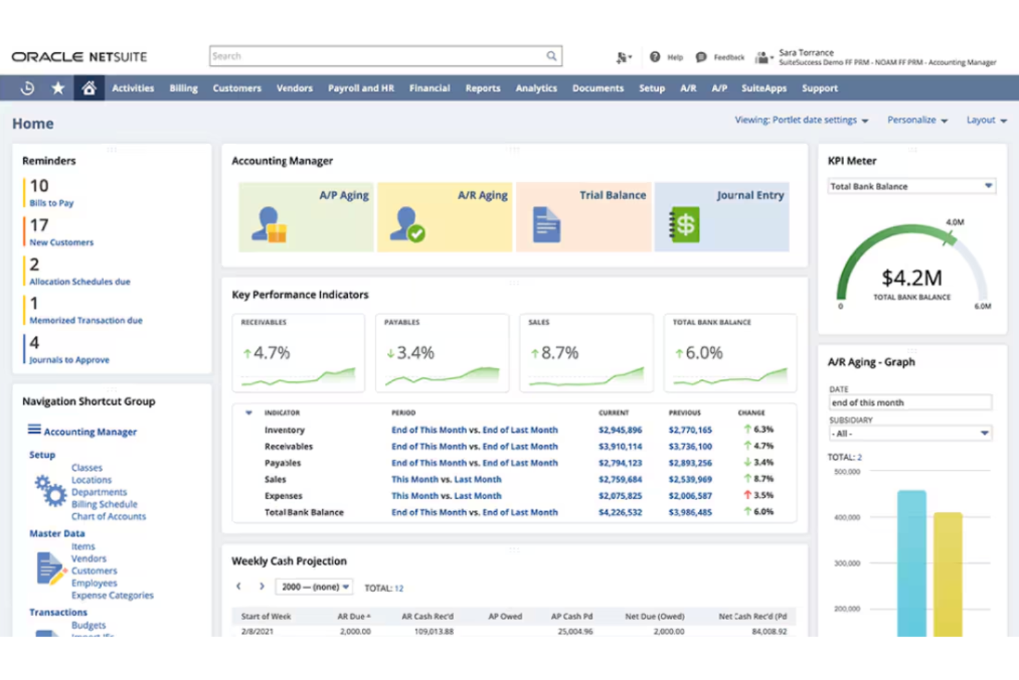 NetSuite screenshot - Die 10 besten Buchhaltungsprogramme für Mac im Test für 2026