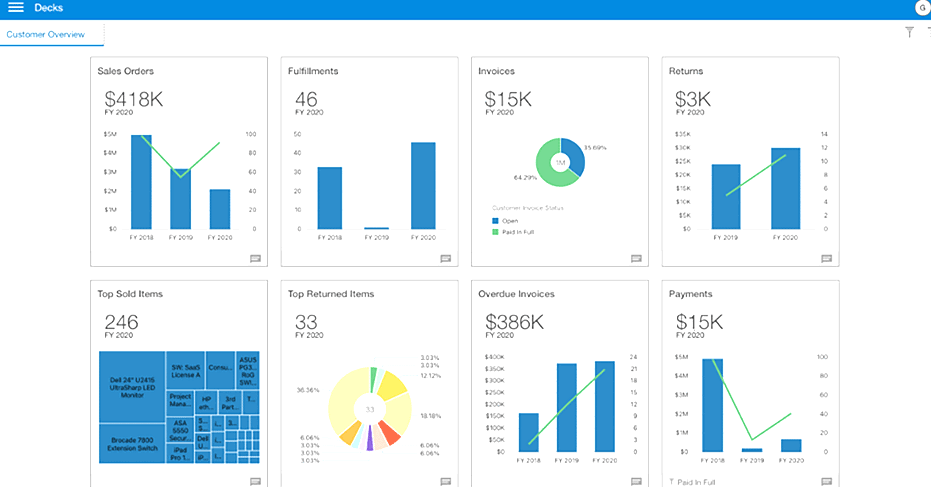 NetSuite Accounting screenshot - 10 meilleurs logiciels de comptabilité pour les grandes entreprises en 2026