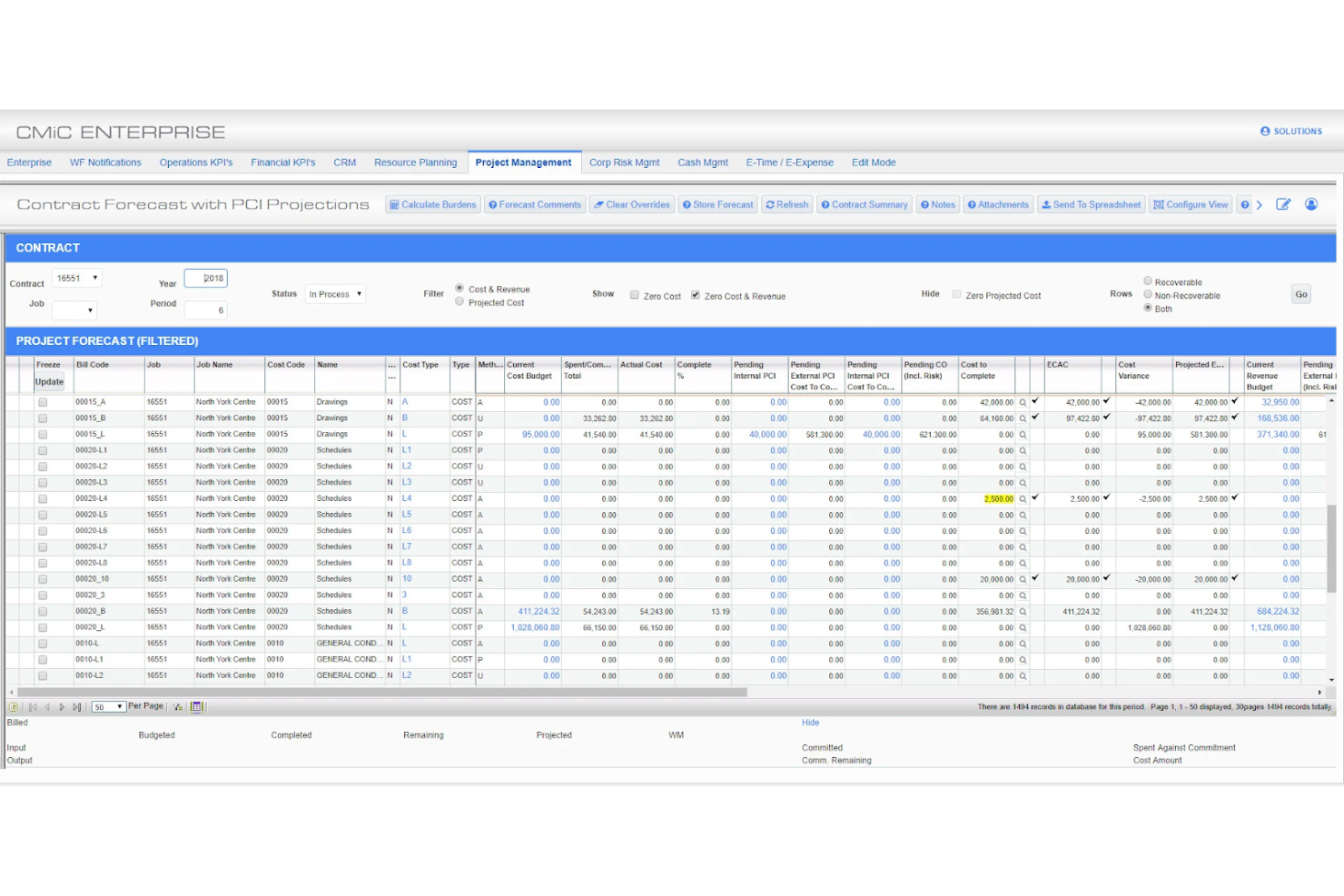 CMiC screenshot - Les 10 meilleurs logiciels ERP basés sur les projets évalués pour 2026