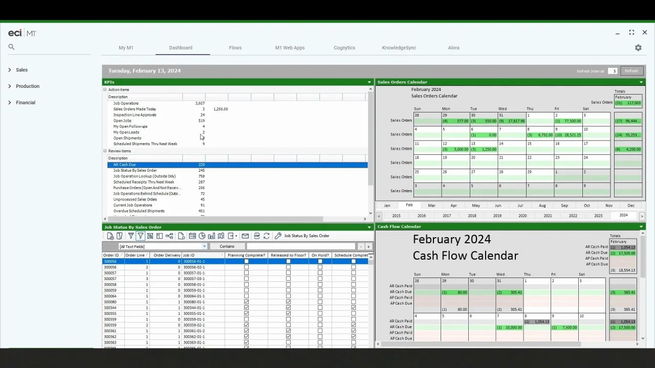 ECI Solutions screenshot - Les 10 meilleurs logiciels ERP pour les petits fabricants en 2026