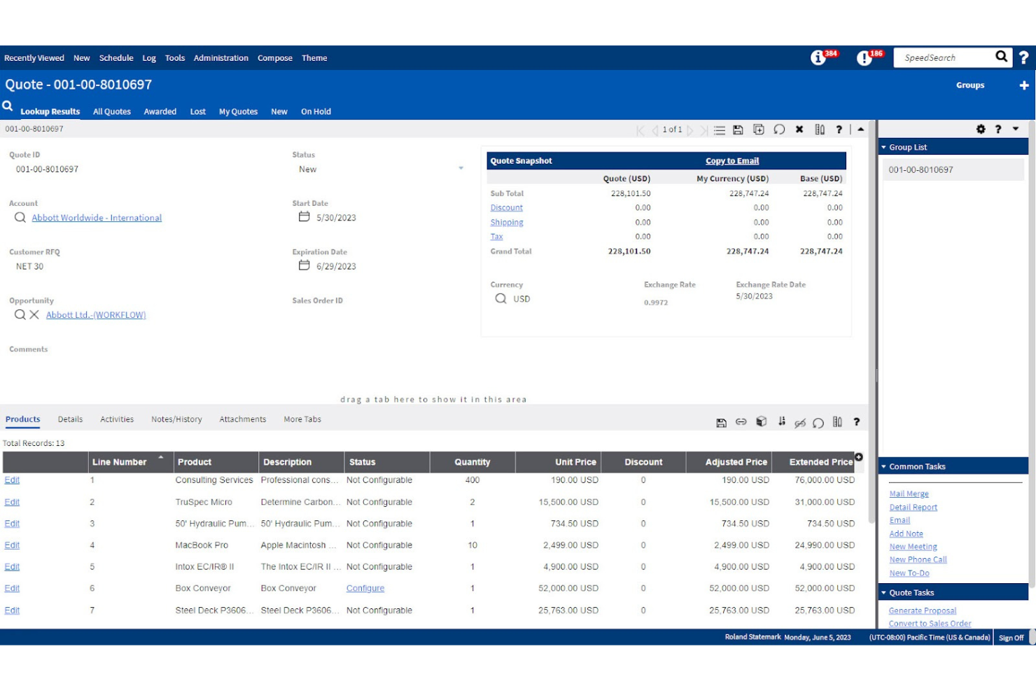 Infor screenshot - 10 meilleurs logiciels ERP automobiles 2026
