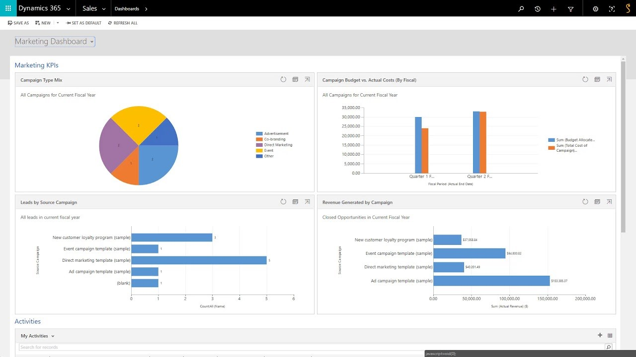 Microsoft Dynamics 365 screenshot - Les 10 meilleurs ERP pour la fabrication de meubles évalués en 2026