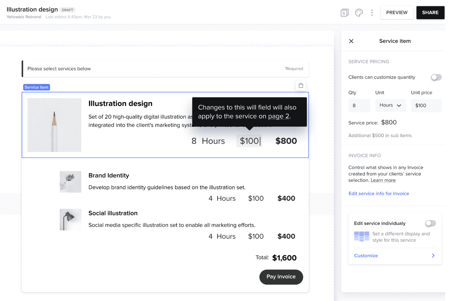 HoneyBook screenshot - 22 Meilleurs Logiciels de Facturation de 2026