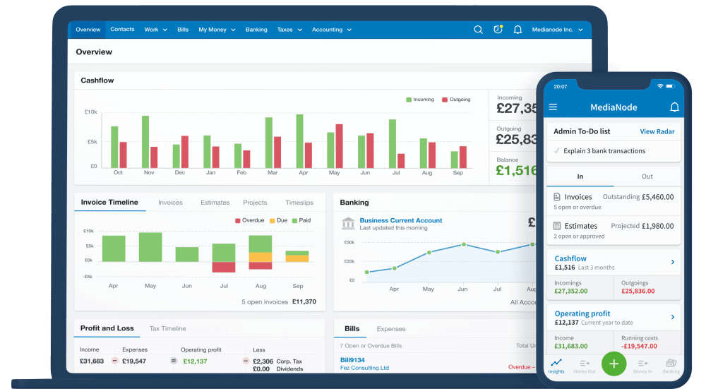 FreeAgent screenshot - 17 Meilleurs Logiciels de Comptabilité pour Petites Entreprises Passés en Revue pour 2026