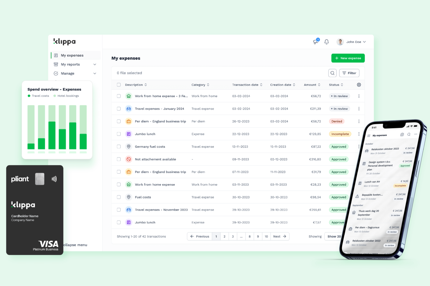 Klippa SpendControl screenshot - 27 Meilleurs Logiciels de Comptes Fournisseurs Passés en Revue Pour 2026