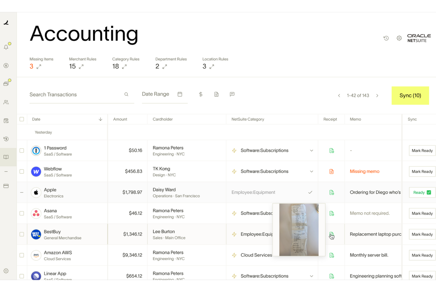 Ramp screenshot - 23 Meilleurs Logiciels d’Automatisation des Comptes Fournisseurs pour 2026