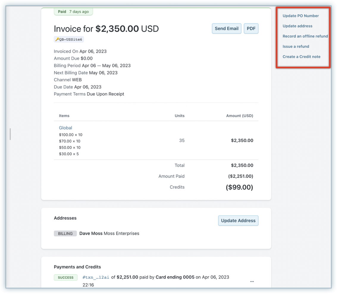 Chargebee screenshot - 10 beste Abrechnungssoftwares für schnelleren Cashflow im Jahr 2026