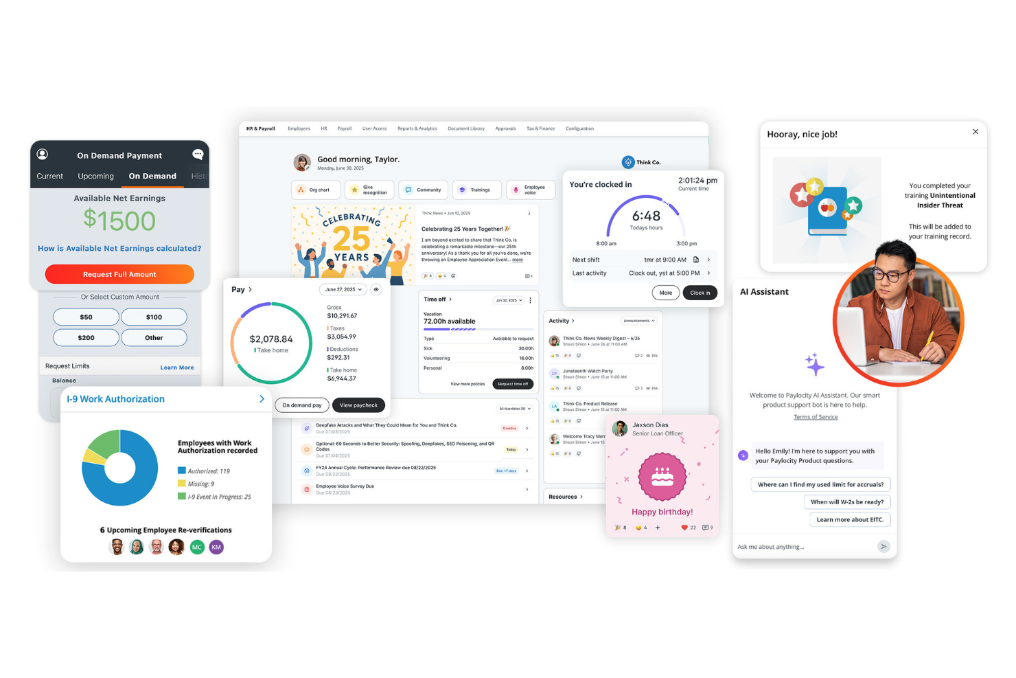 Paylocity screenshot - 20 alternatives à Workday sélectionnées pour 2026