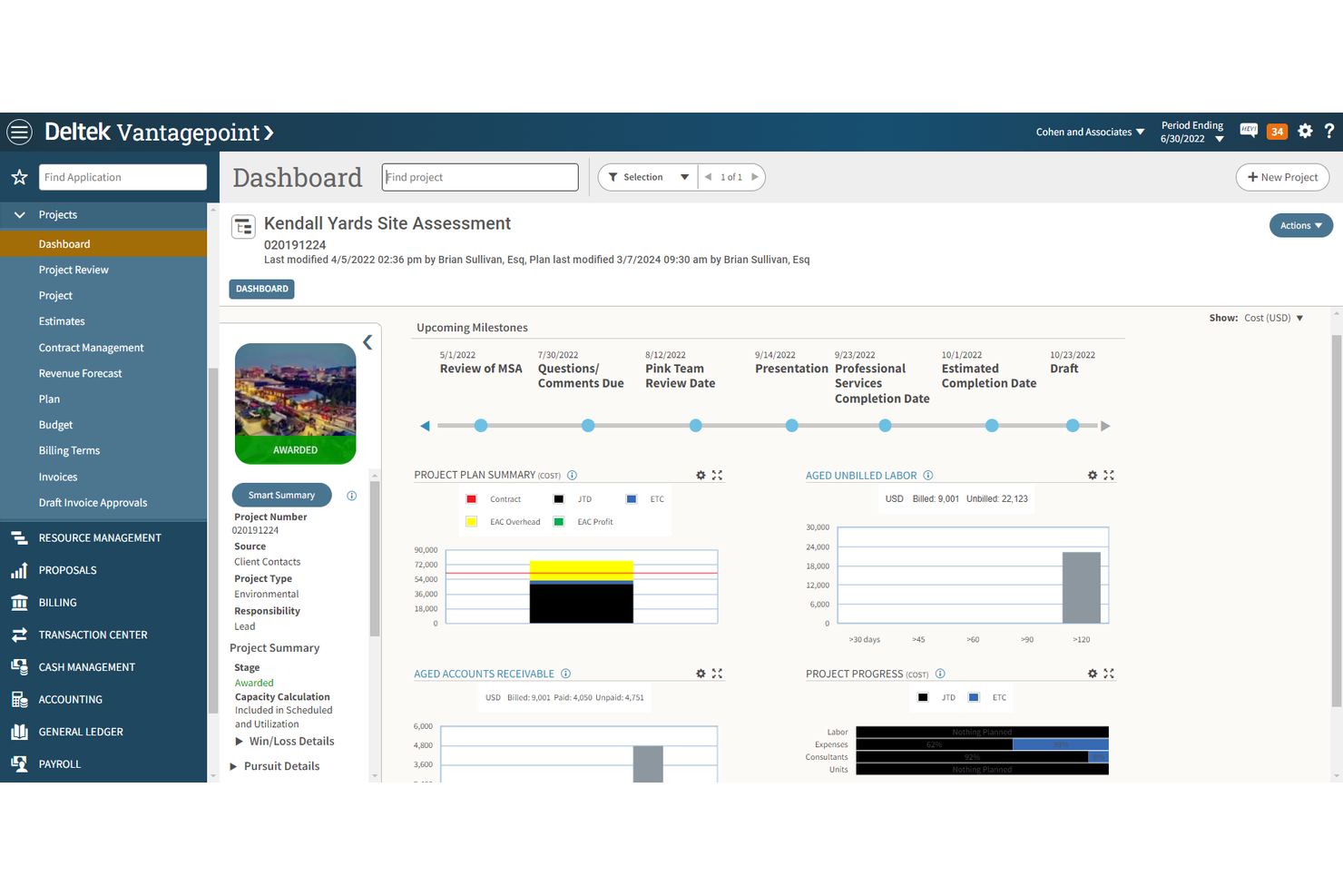 Deltek screenshot - Die 10 besten SAP-Alternativen für 2026 ausgewählt