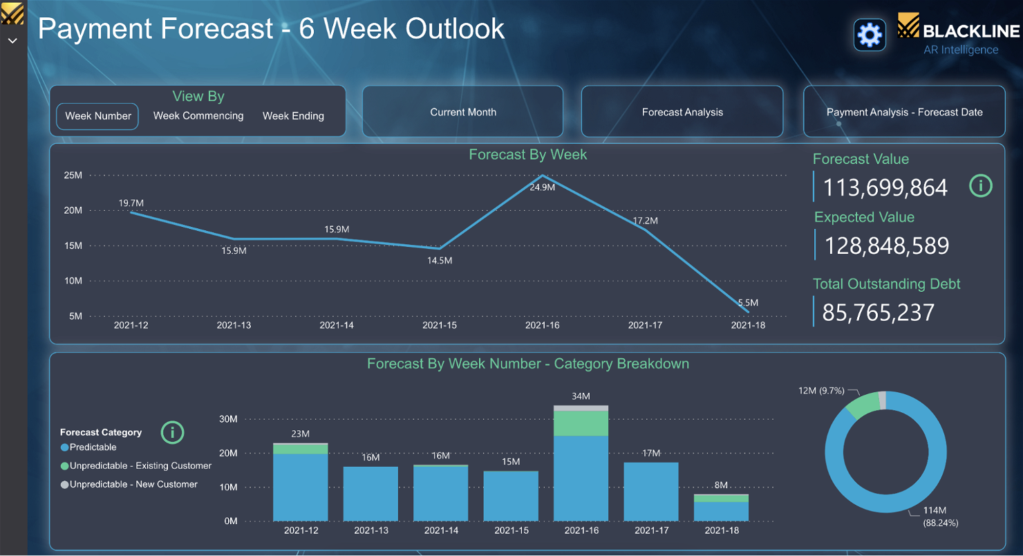 BlackLine screenshot - 10 meilleurs logiciels d’automatisation des comptes clients pour 2026