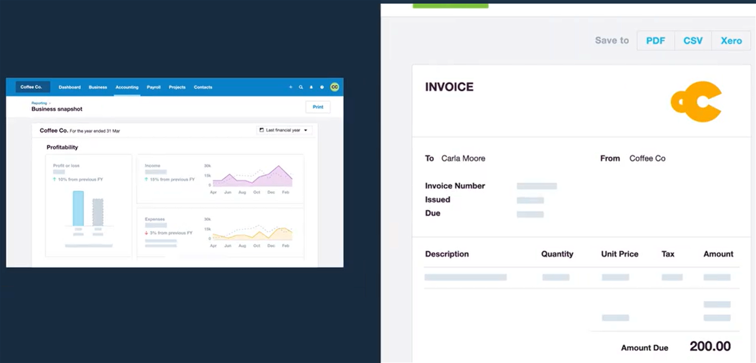 Xero screenshot - 10 meilleurs logiciels d’automatisation des comptes clients pour 2026