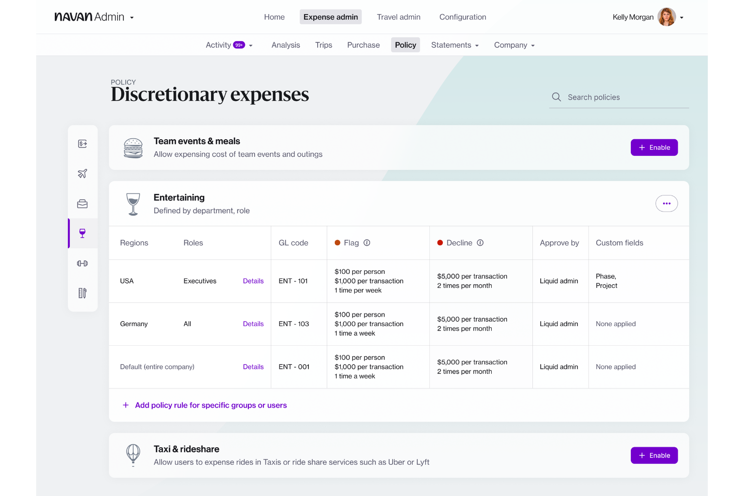 Navan screenshot - 15 beste SAP Concur Alternativen im Jahr 2026
