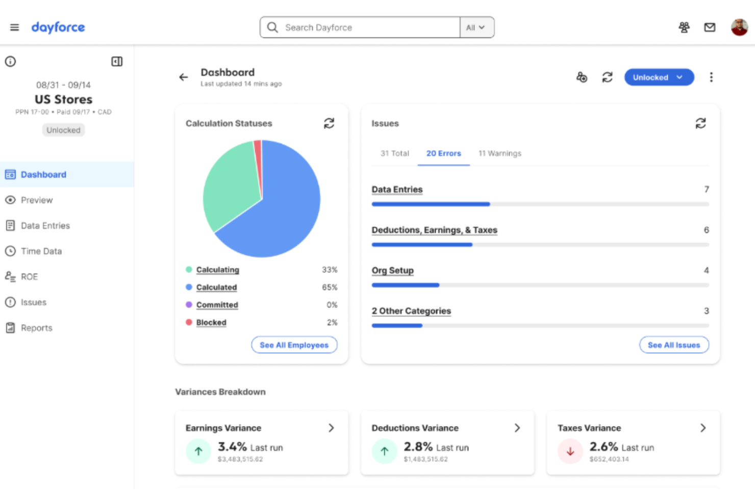 Dayforce screenshot - 22 Beste Gusto-Alternativen im Test 2026
