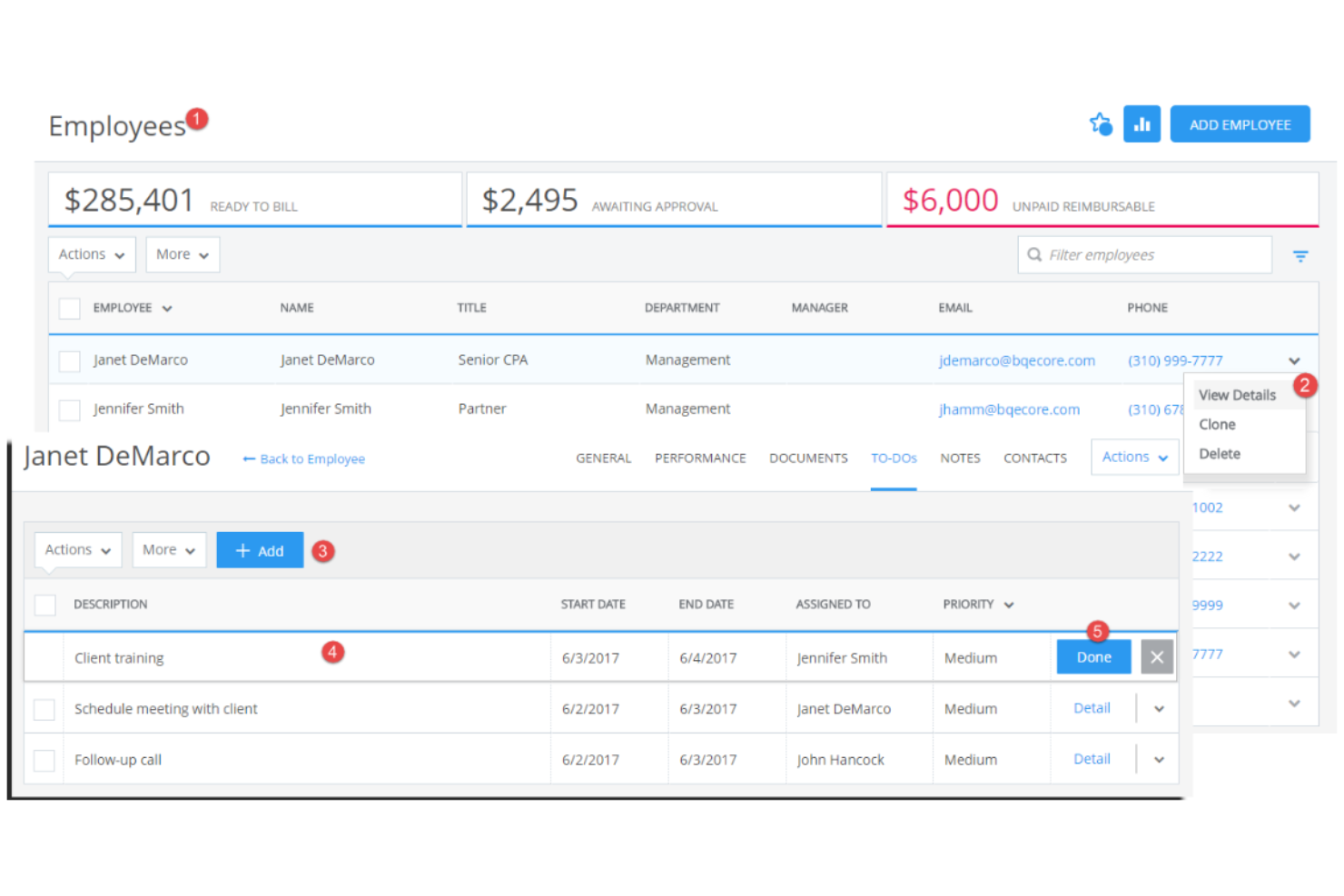 BQE Core screenshot - 20 Meilleures alternatives à FreshBooks passées en revue en 2026