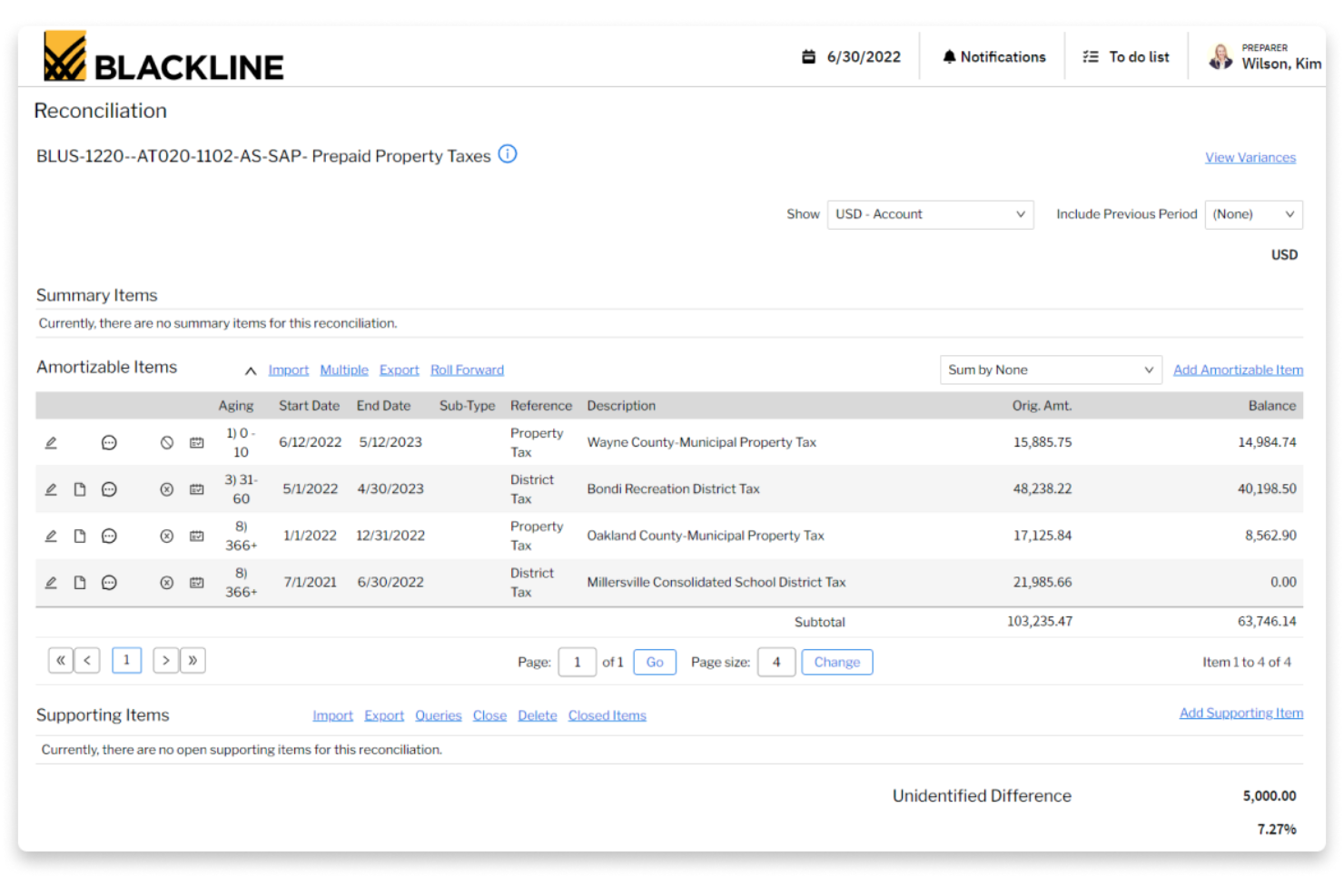 BlackLine screenshot - 10 beste Alternativen zu Zoho Books im Test 2026