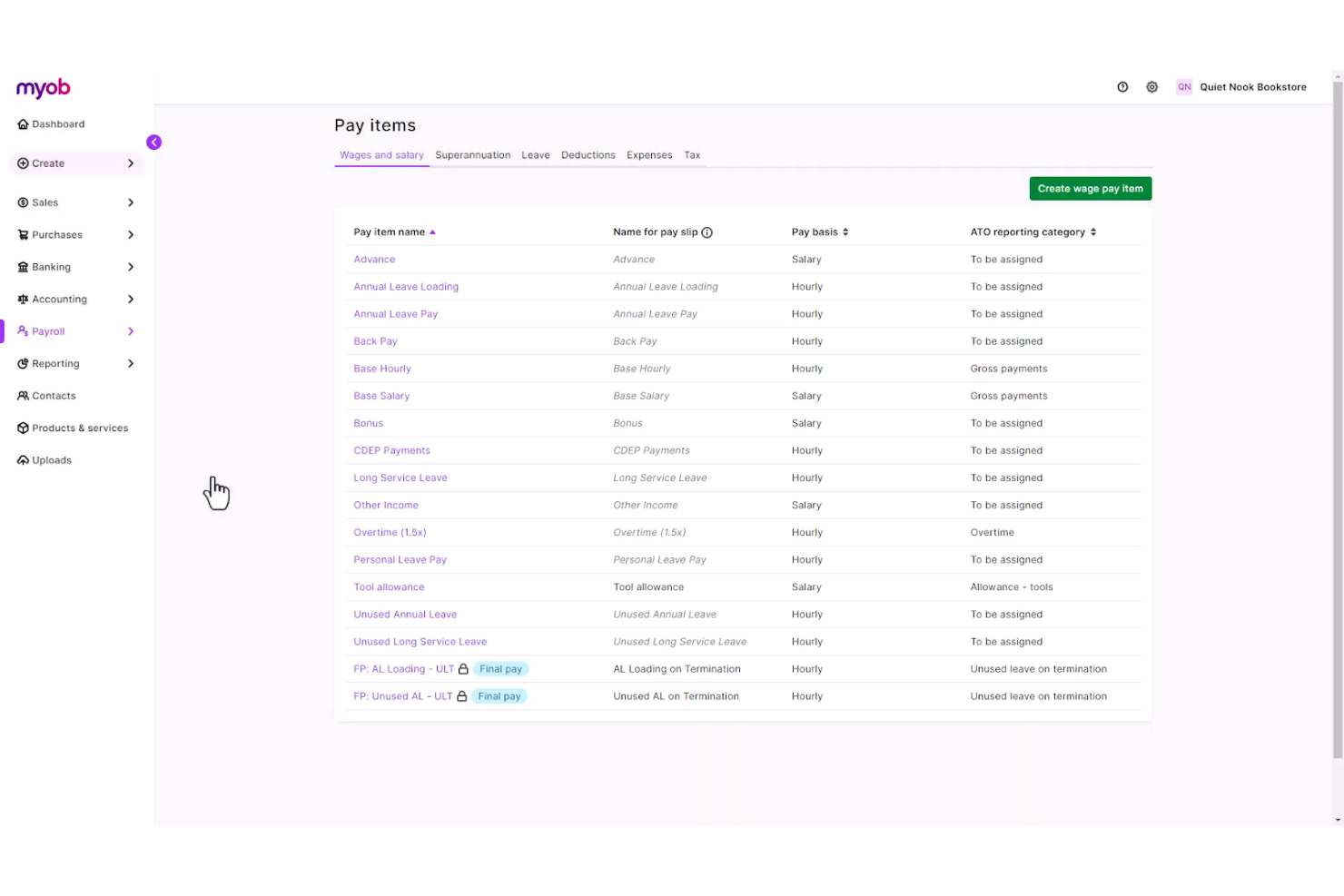MYOB screenshot - 10 beste Alternativen zu Zoho Books im Test 2026