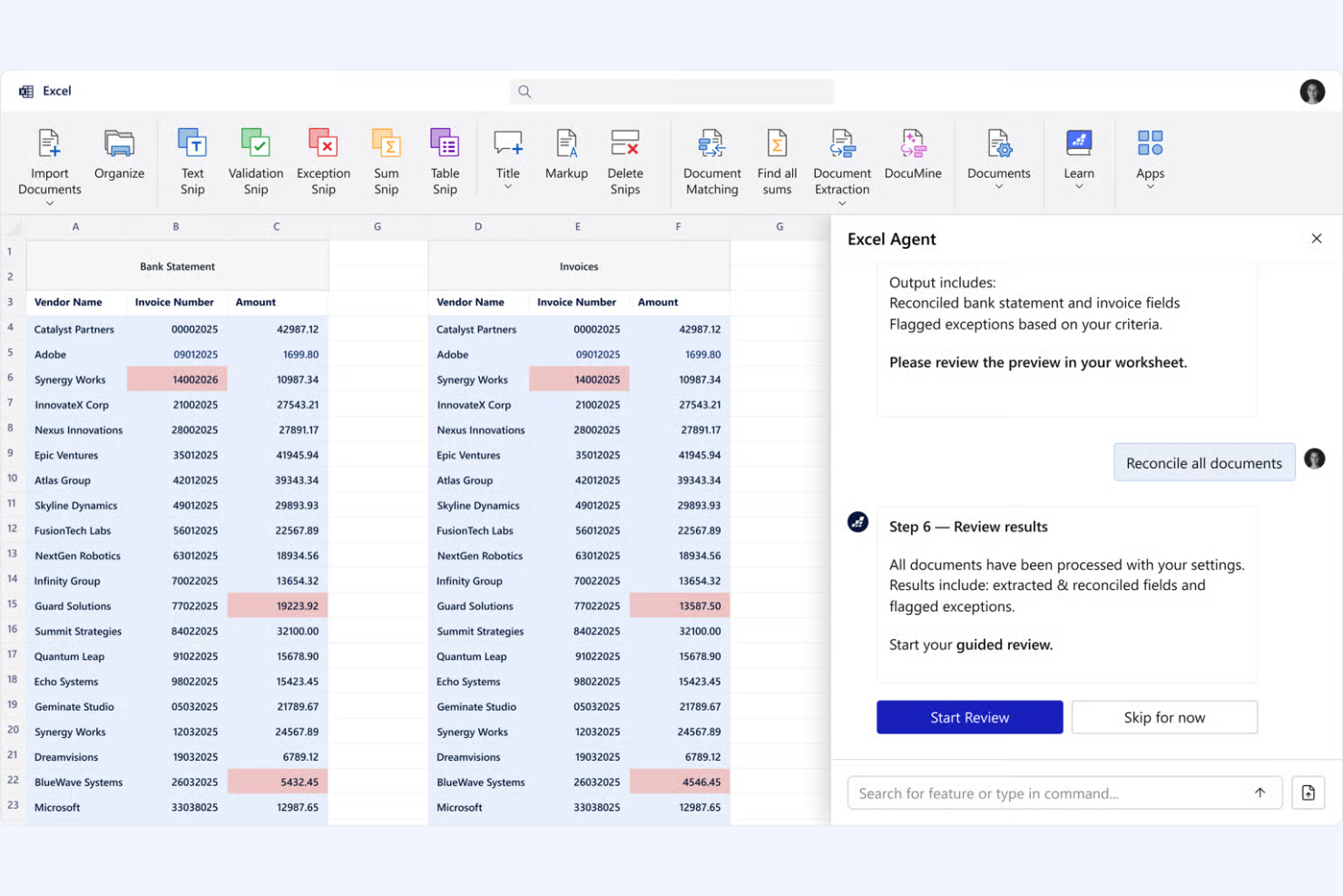 DataSnipper screenshot - 15 Beste Software für Jahresabschlüsse für Buchhalter im Jahr 2026