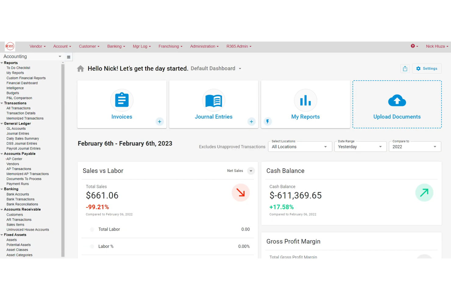 Restaurant365 screenshot - 10 Meilleurs Logiciels de Comptabilité pour Restaurants Passés en Revue en 2026