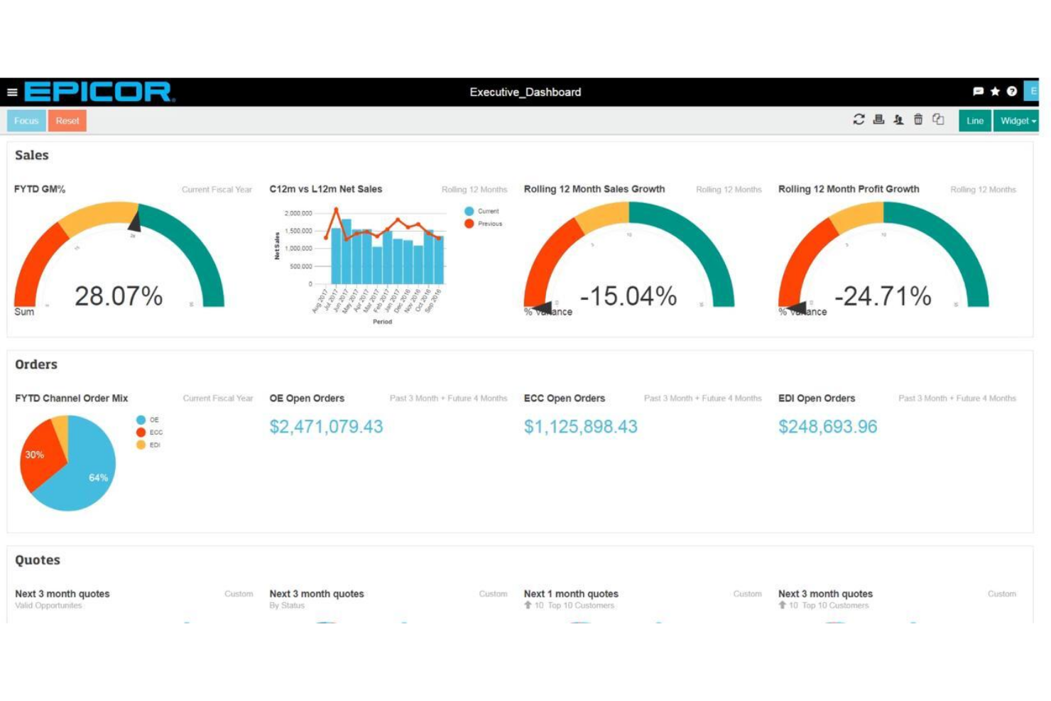 Epicor Kinetic screenshot - 10 meilleures alternatives à NetSuite pour la comptabilité et les progiciels de gestion intégrés en 2026