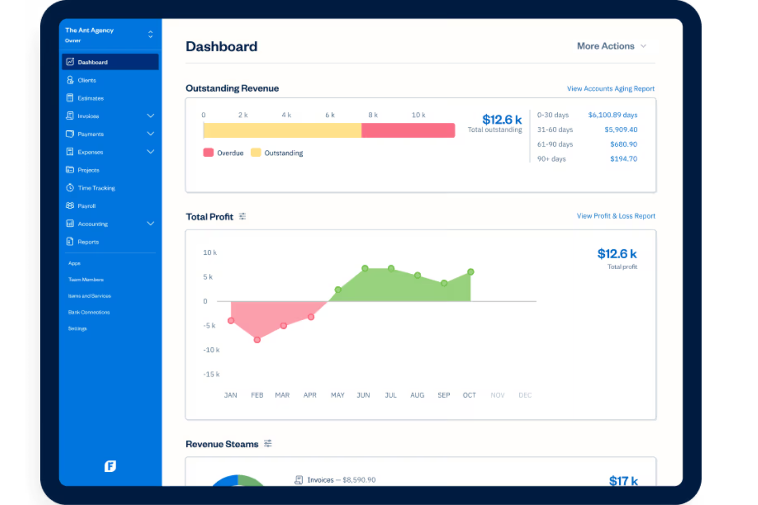 FreshBooks screenshot - Die 10 besten Buchhaltungsprogramme für Mac im Test für 2026