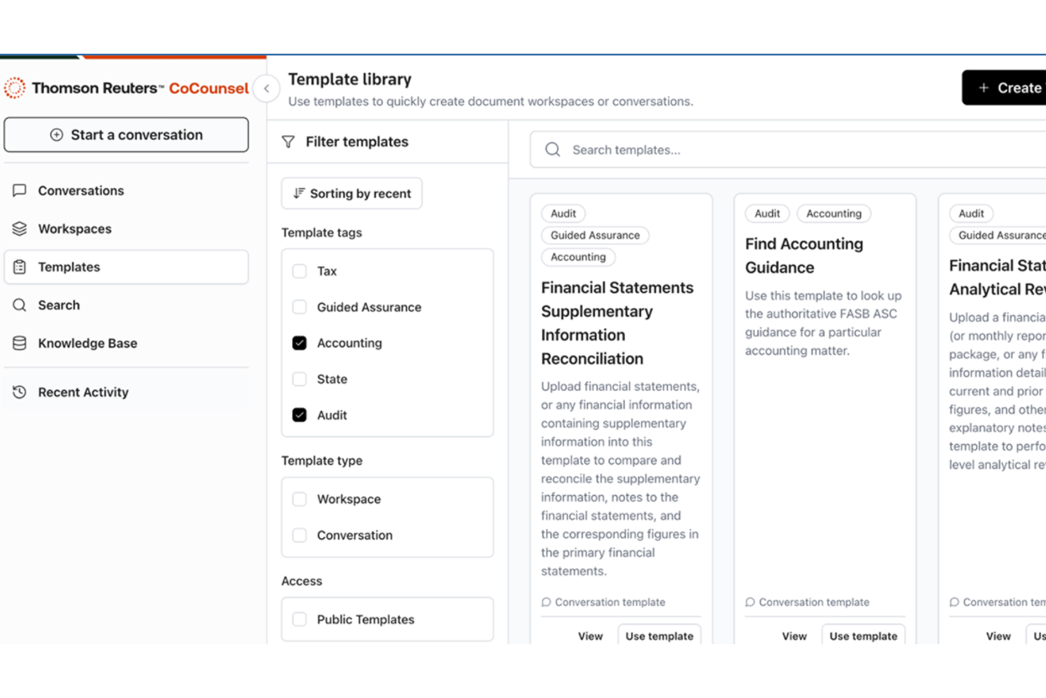 CoCounsel Audit screenshot - 15 meilleurs logiciels d’audit IA en 2026