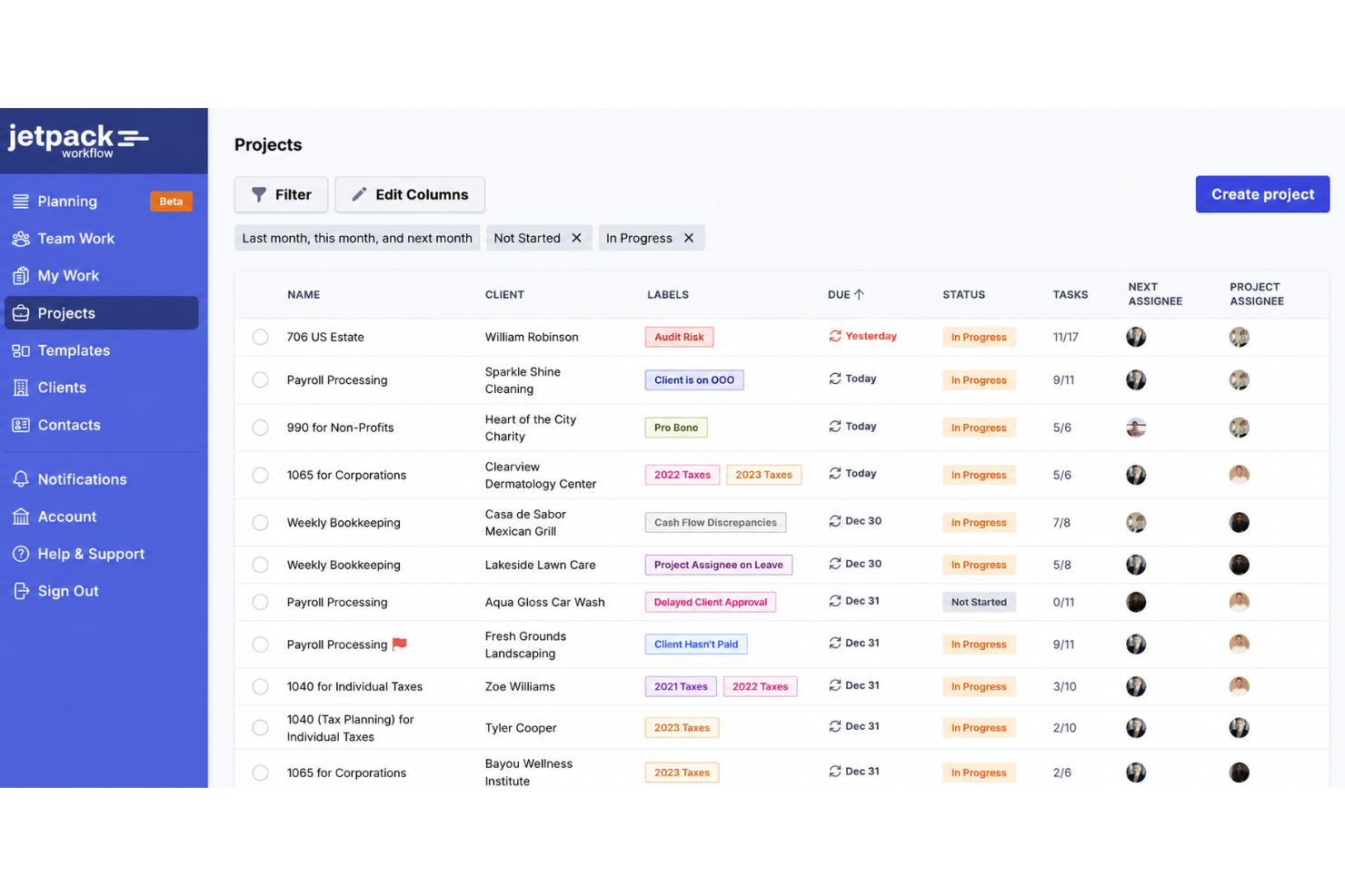 Jetpack Workflow screenshot - Die 10 besten Softwarelösungen für das Management von Buchhaltungs-Workflows 2026