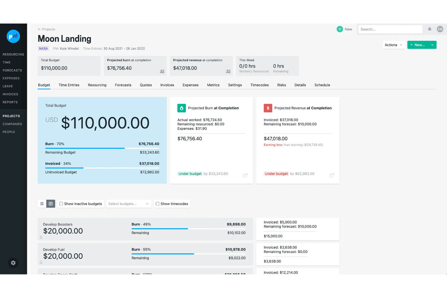 Projectworks screenshot - Die 10 besten Scoro-Alternativen im Jahr 2026