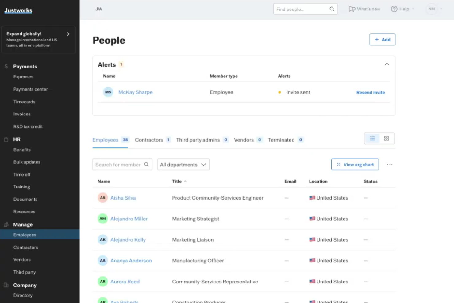 Justworks screenshot - Die 10 besten Arbeitgeber-of-Record-Dienste im Jahr 2026