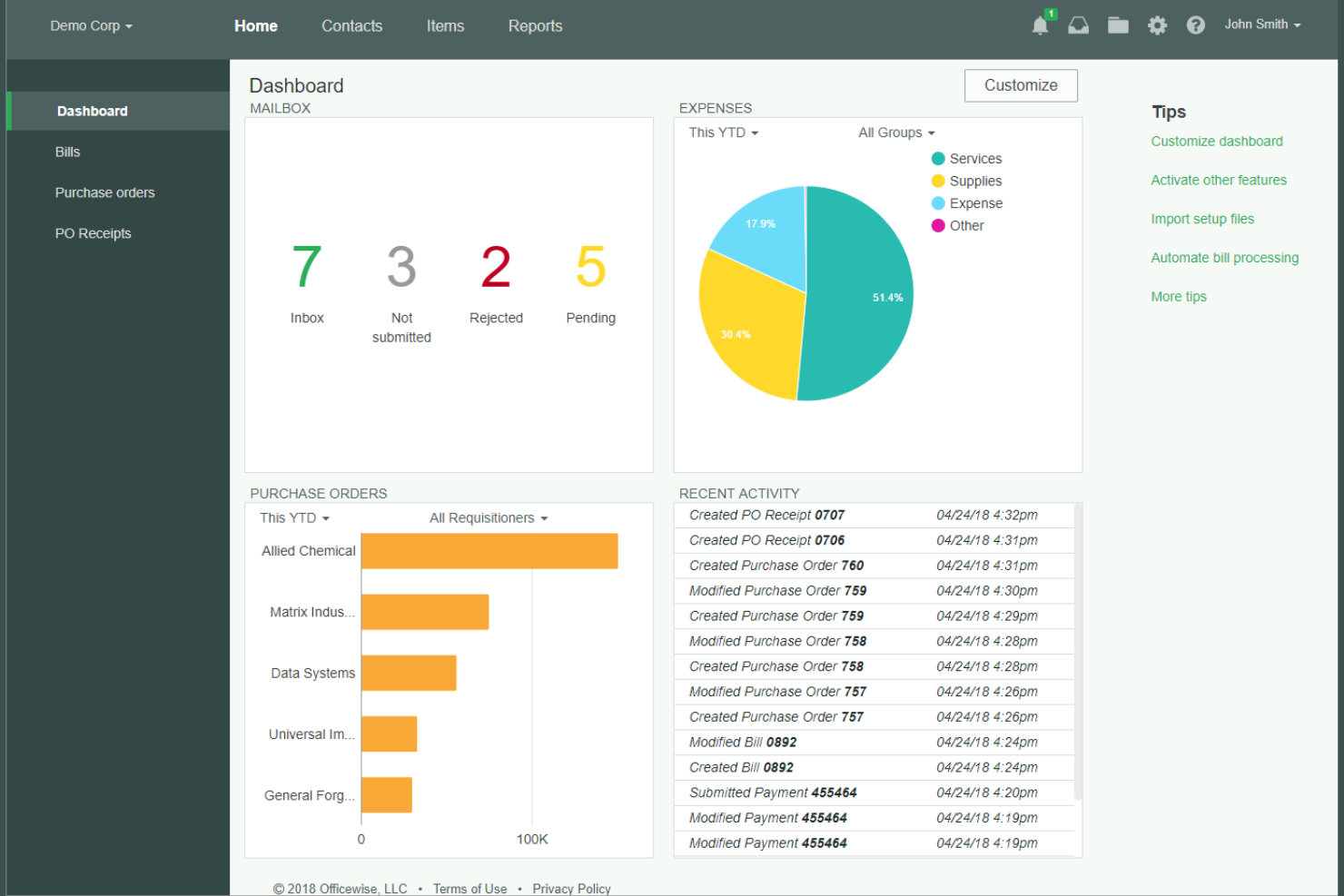 Spendwise screenshot - 10 meilleures alternatives à Procurify en 2026