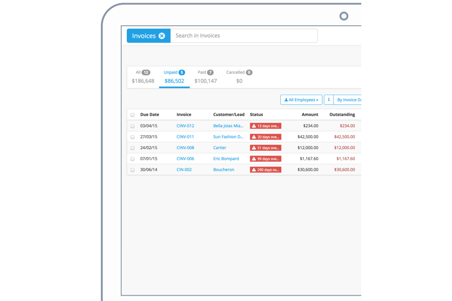 OneUp screenshot - 10 Mejores Programas de Facturación Gratuitos para Pequeñas Empresas en 2026