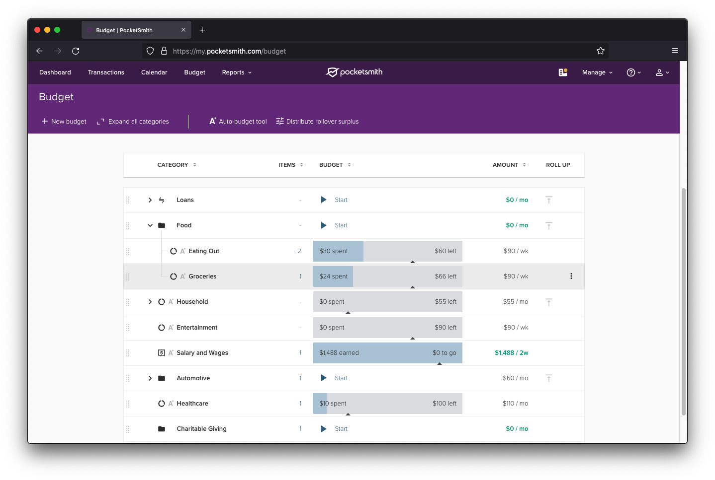 PocketSmith screenshot - 10 Mejores Alternativas a Quicken Reseñadas en 2026