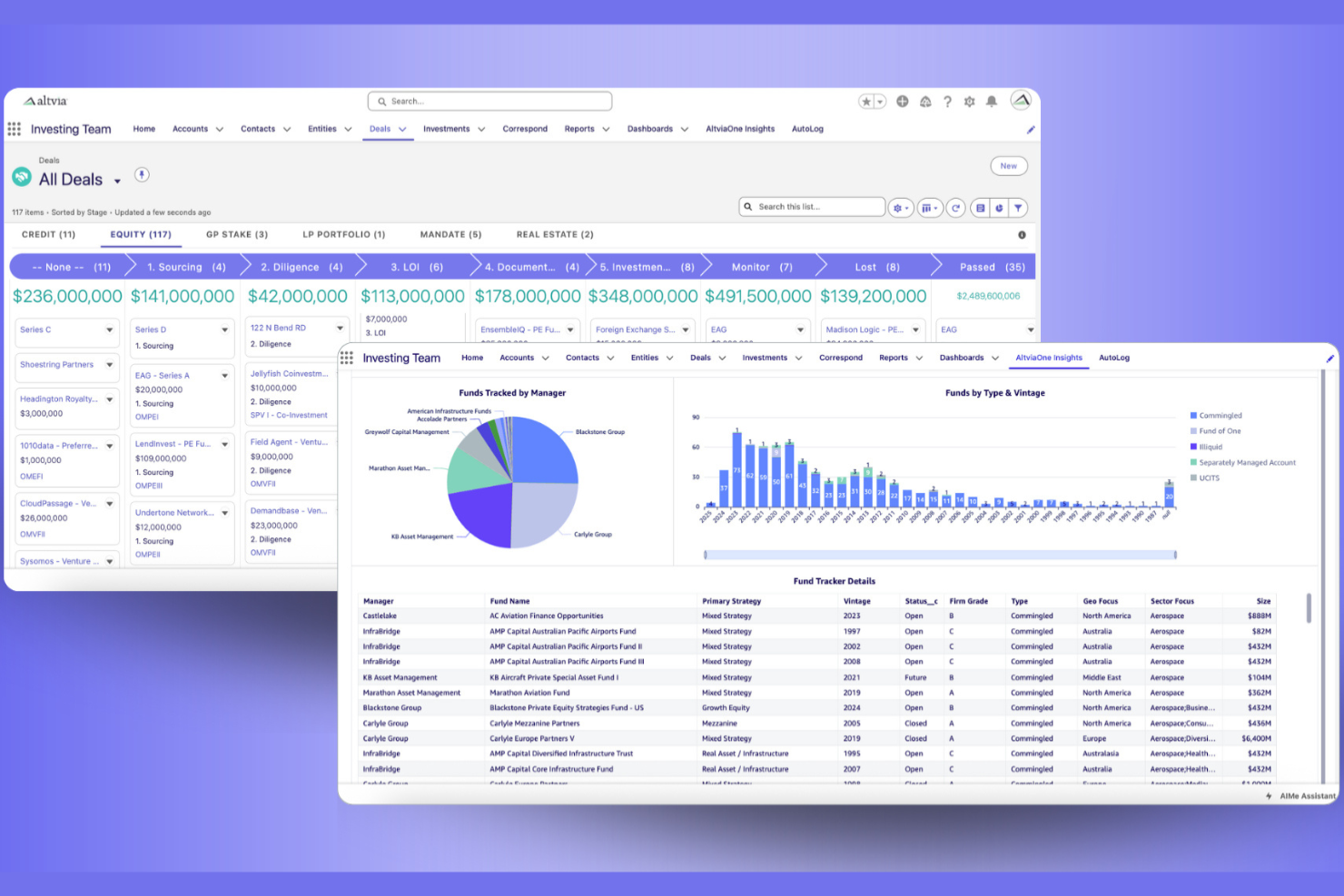 Altvia screenshot - 17 Migliori Software per le Relazioni con gli Investitori Selezionati per il 2026